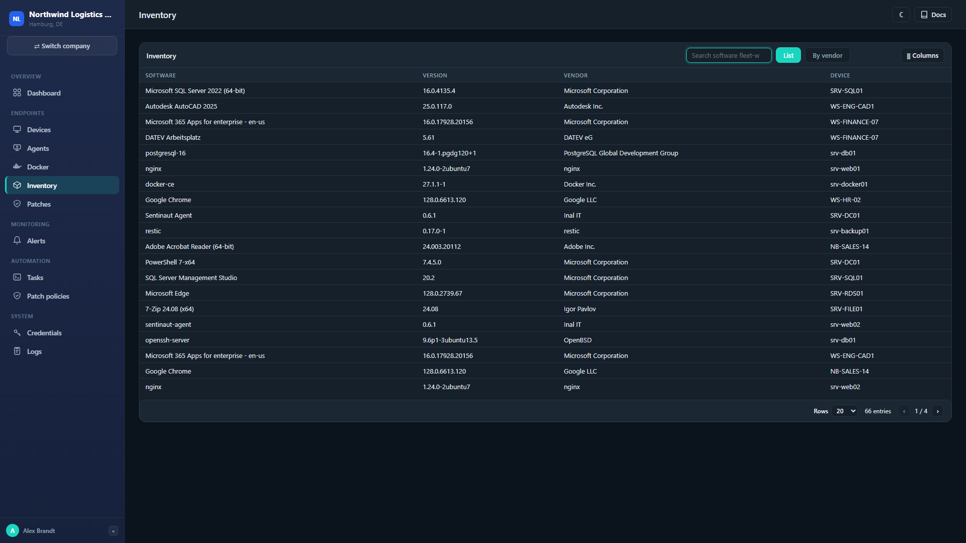 Asset inventory
